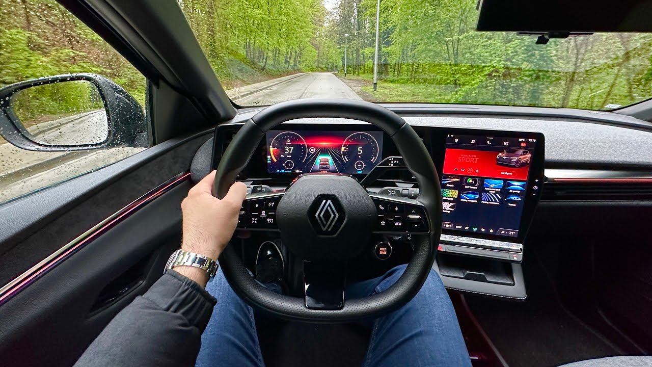 RENAULT MEGANE E-TECH 2023 - POV test drive (EV60, 220 HP)