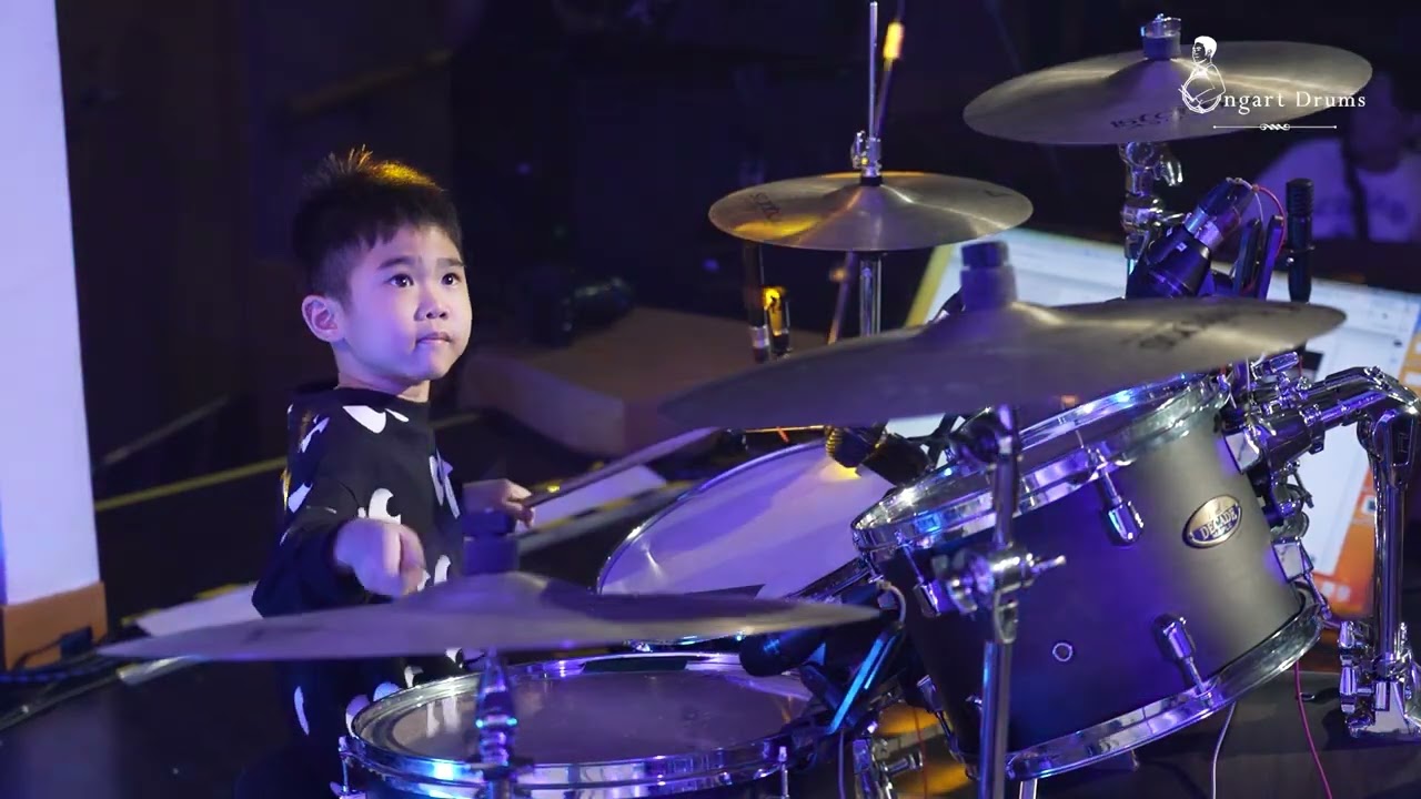 น้องฝู ตีกลองเพลง Jump งาน Drums Party 2025 โรงเรียนสอนกลอง Ongartdrums