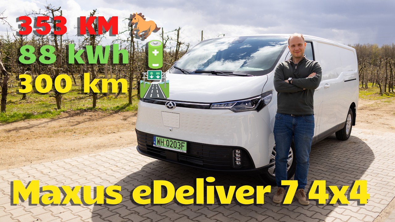 Maxus eDeliver 7 4x4 - miejski bus do ścigania na torze