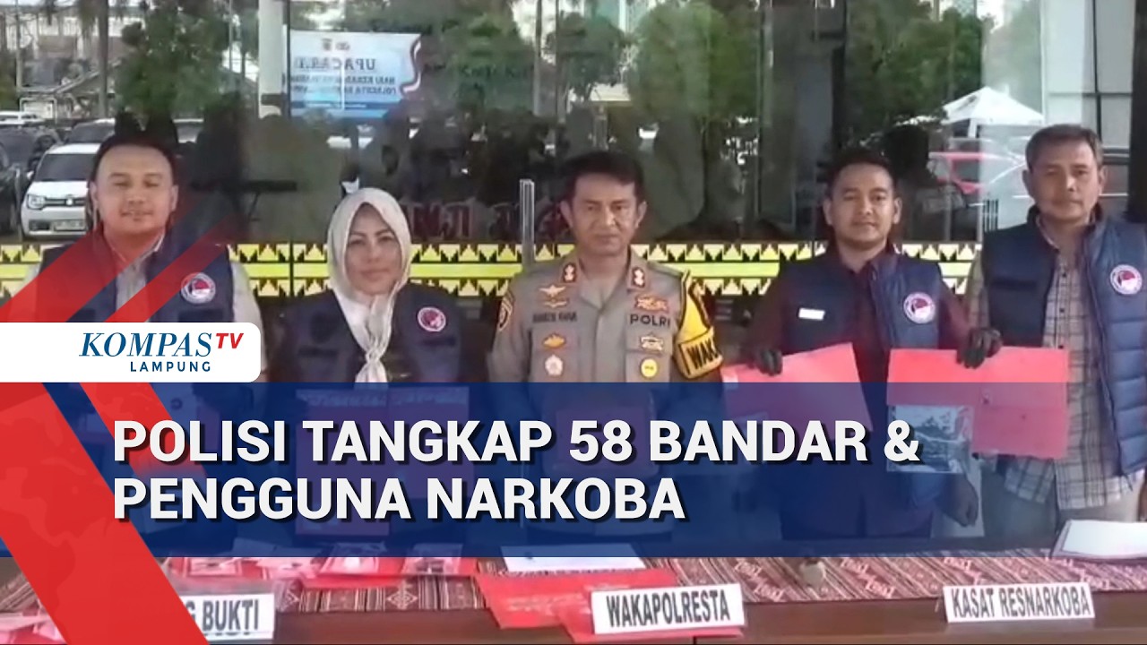 Polisi Tangkap 58 Bandar & Pengguna Narkoba