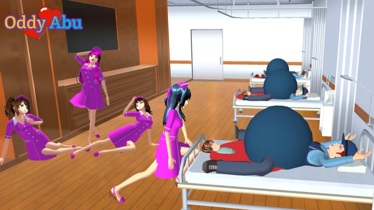 3 Polisi Cowok Hamil Melahirkan Bareng Di Rumah Sakit 😱 Sakura School Simulator 