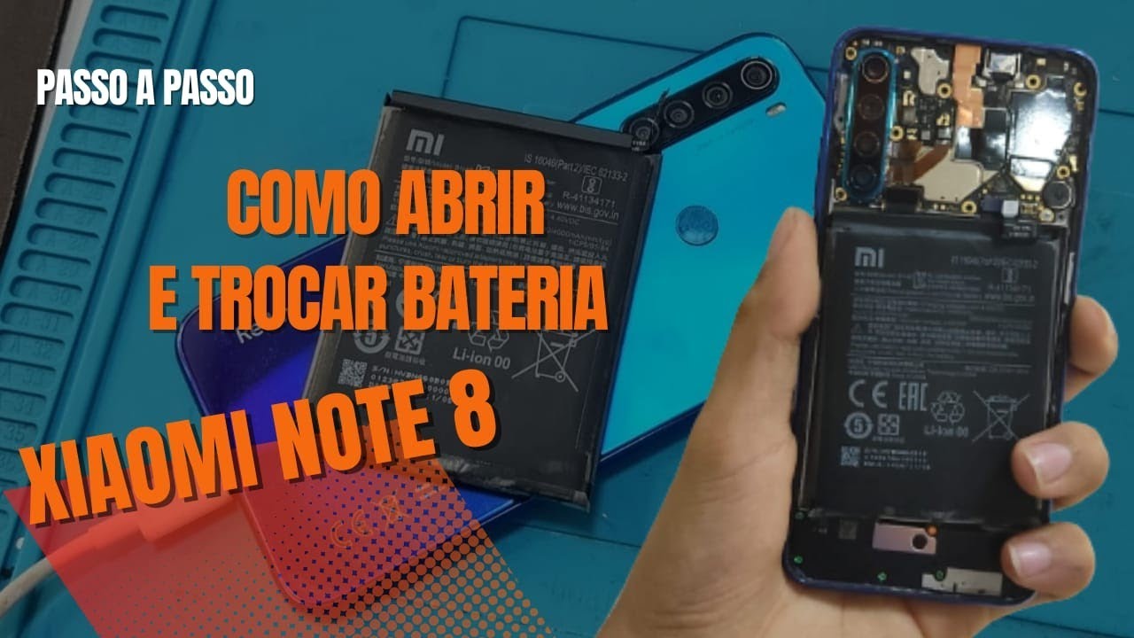 Como abrir e trocar bateria do Xiaomi Note 8
