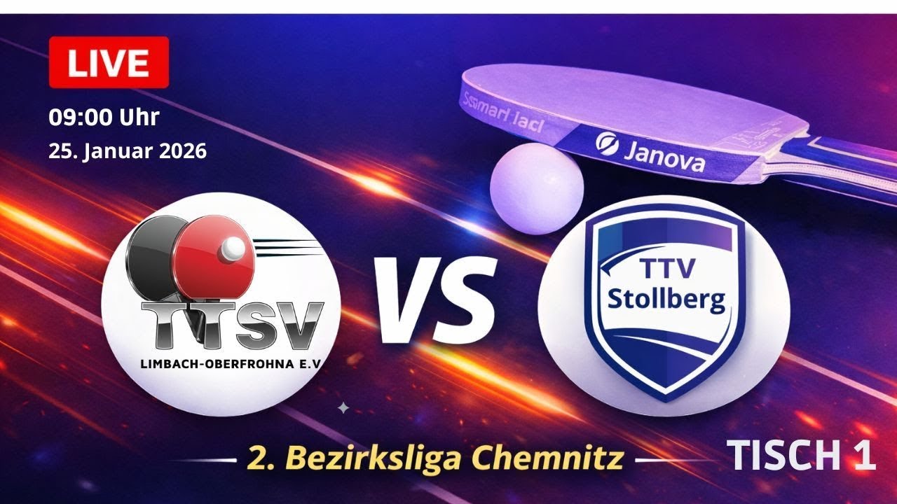 TTSV LIMBACH vs. TTV Stollberg | STTV| 2.Bezirksliga Ost Tischtennis Tisch 2