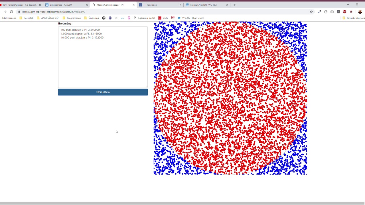 Monte Carlo method - PI