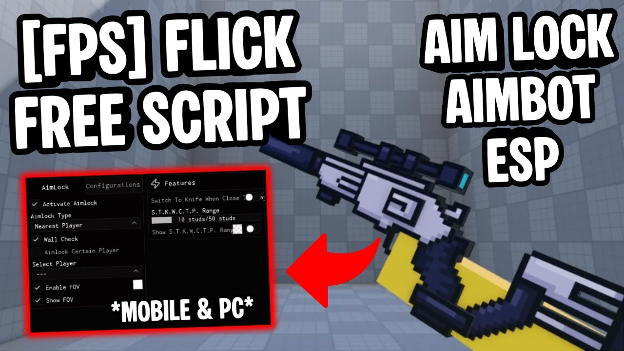 FPS Flick Script *NO KEY* | Aim Lock, Aimbot, ESP, WalkSpeed, X-RAY | Mobile & PC | OP SCRIPT