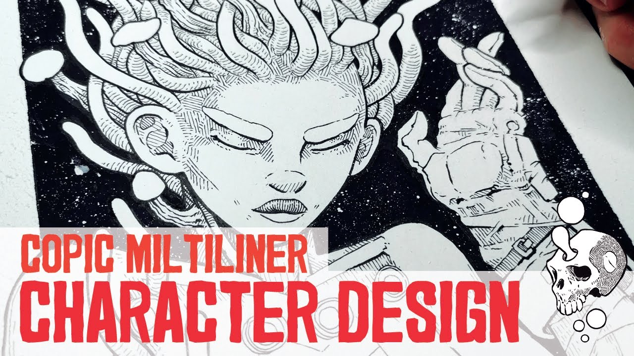 My favorite LINERS for DETAILS - CHARACTER DESIGN - COPIC MULTILINER