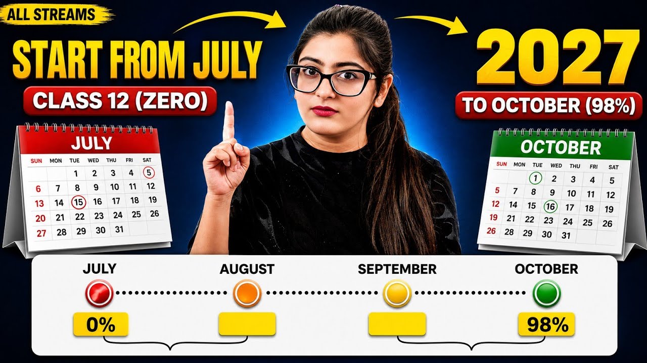 START Class 12 From JULY |Zero to 98%|*BEST EVER STRATEGY* for Class 12th Board Exam 2027#class12 