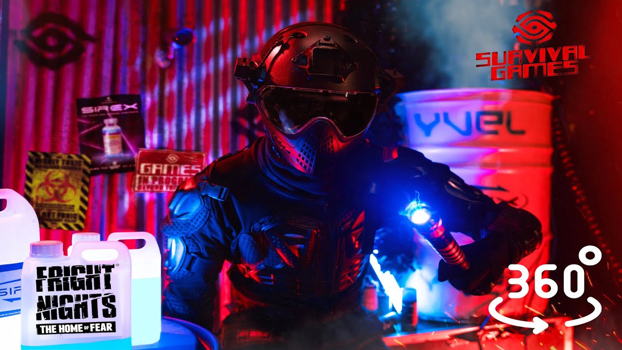 🎃 360 Inside Survival Games Live Action Horror Maze at Thorpe Park Fright Nights | Full Walkthrough