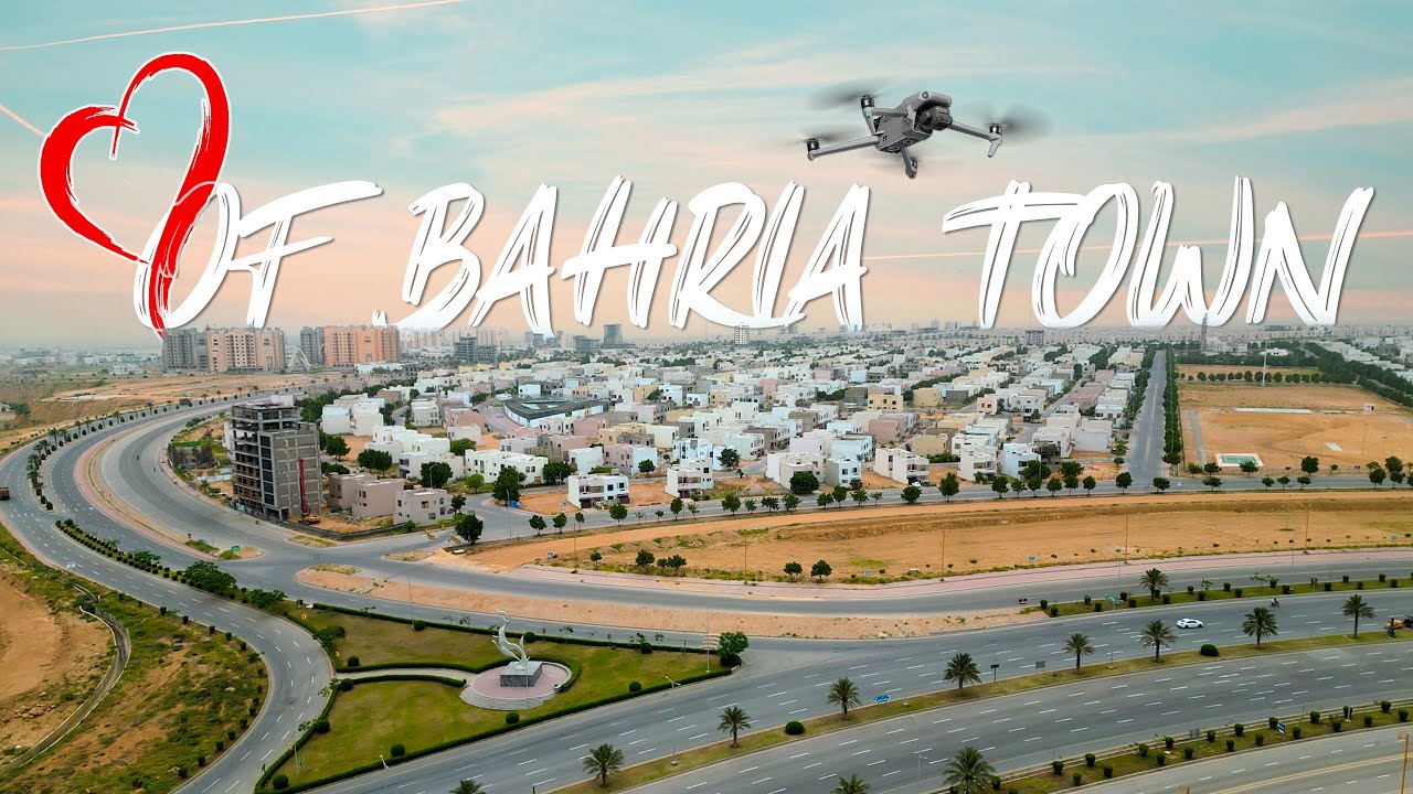 Aerial View Heart Of Bahria Town Karachi | 4k Drone View Bahria Town Karachi