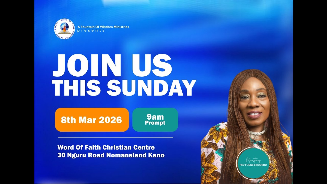 SUNDAY SERVICE || REV FUNKE EWUOSHO || 8 MARCH 2026