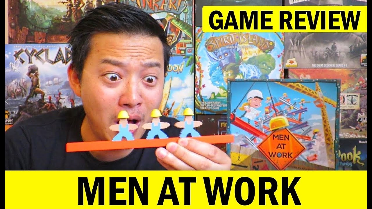Men At Work Board Game Review & Runthrough | Jenga Evolved!