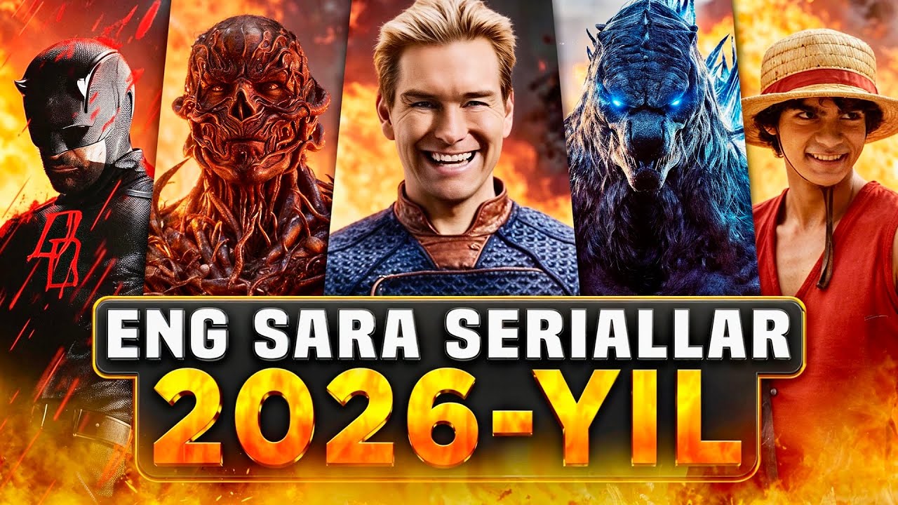 2026-Yilda Eng Ko'p Kutilayotgan Seriallar | The Boys 5 | Daredevil 2 | Godzilla 2 | Stranger Things