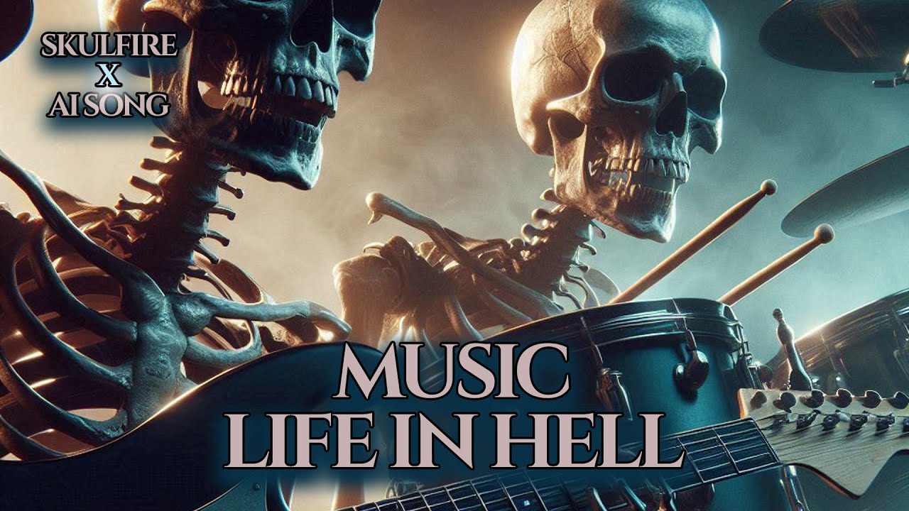 Epic Instrumental Metal Track with Powerful Guitar - Skullfire AI Song