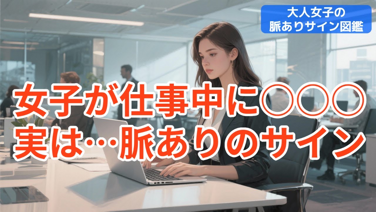 【大人女子の脈ありサイン】職場で本命に出る“わずかな揺らぎ”。あなたは気づいてますか？