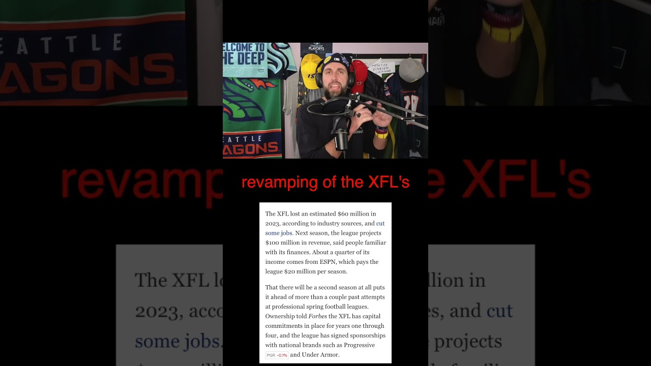XFL 2023 LOST $60 Million Its First Season, Should You Be Worried?