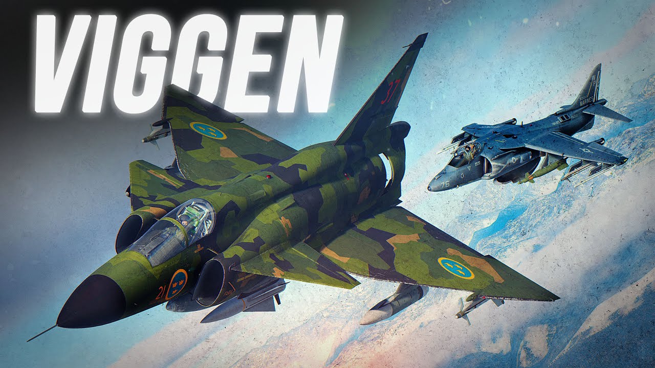 AV-8B Harrier Vs AJS 37 Viggen Dogfight | Digital Combat Simulator | DCS |