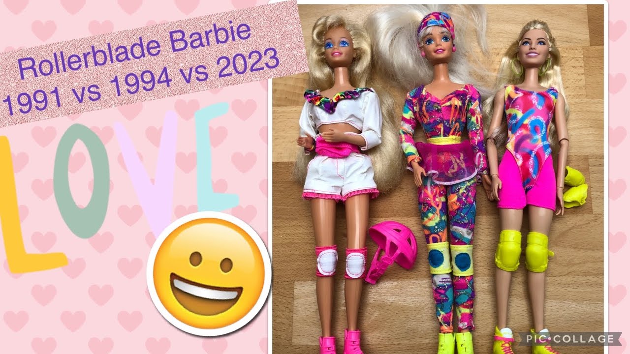 X mas calendar Nr.10: Rollerblade Barbies from 1991 vs 1994 vs 2023