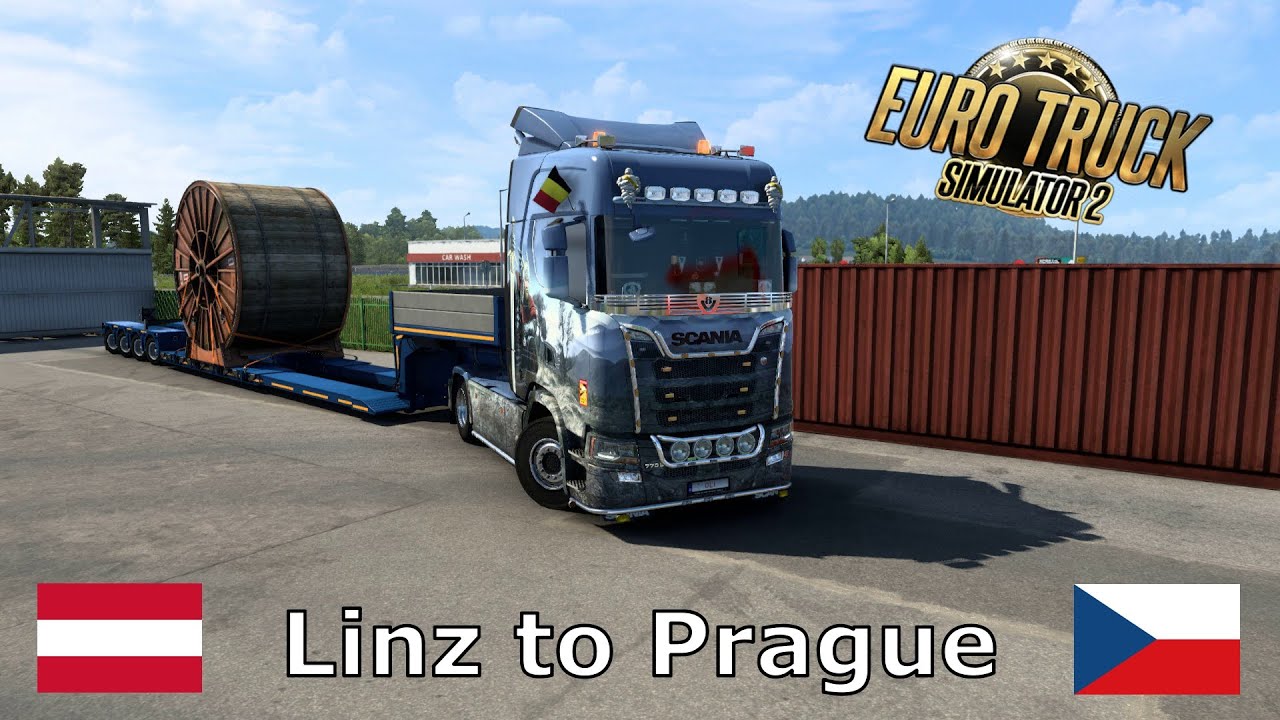Linz (AUT) to Prague (CZE) l Live gameplay l Euro Truck Simulator 2 SP l (1.44)
