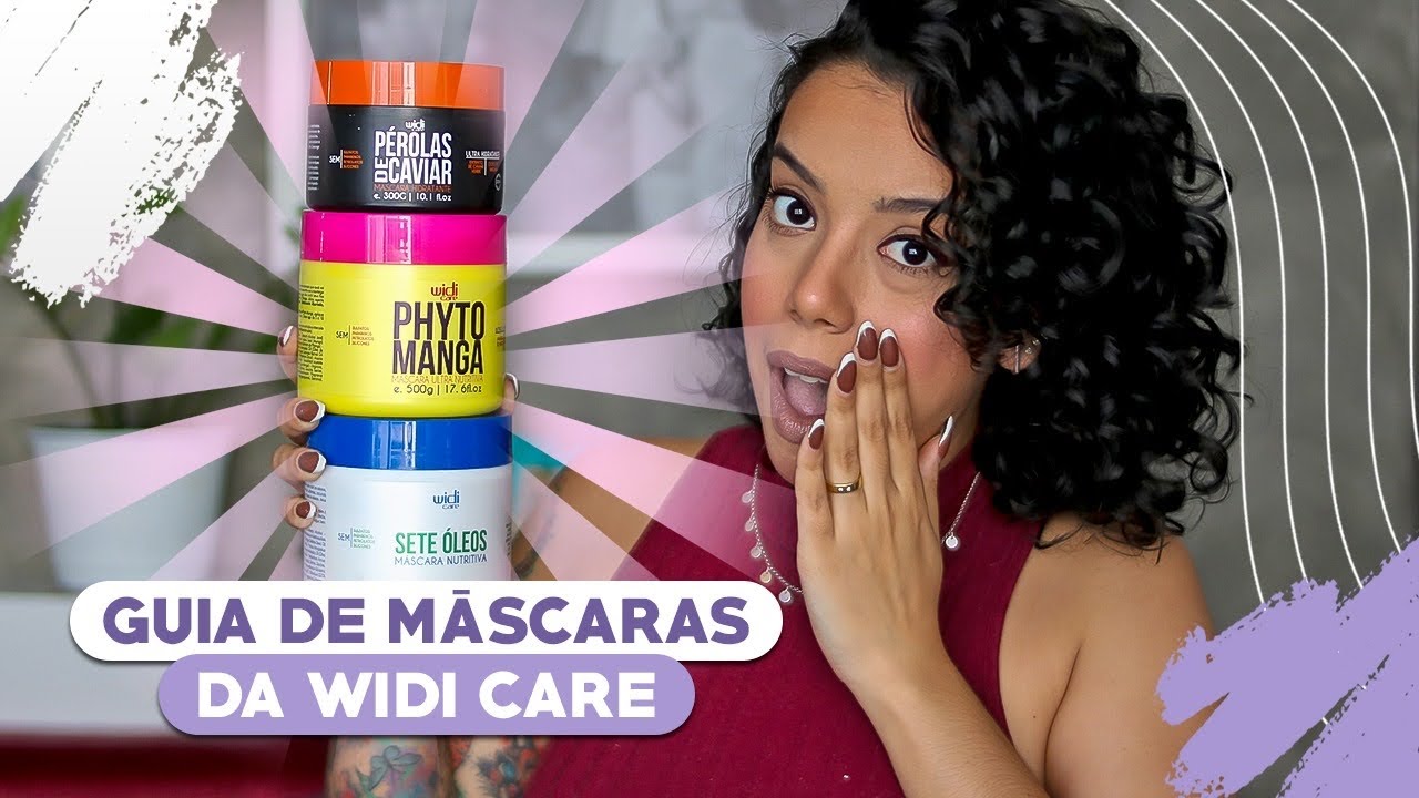 GUIA DE MÁSCARAS DA WIDI CARE LIBERADAS PARA NO E LOW POO - Tamires Maia