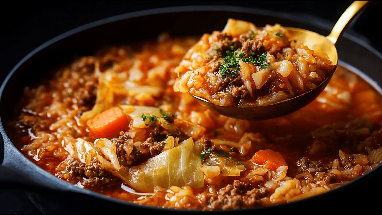 СЕРЬЕЗНО, я мог бы есть этот говяжий фарш с капустой всю зиму 🍲❄️