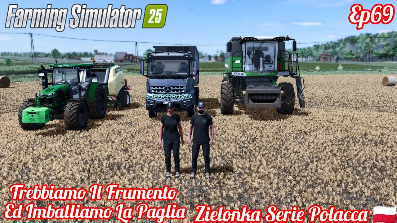 Trebbiamo Il Frumento Ed Imballiamo La Paglia Zielonka Serie Polacca Ep69 TIMELAPSE 