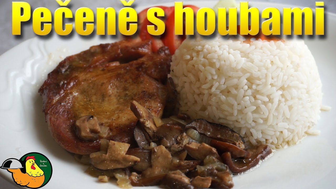 Pečeně s houbami