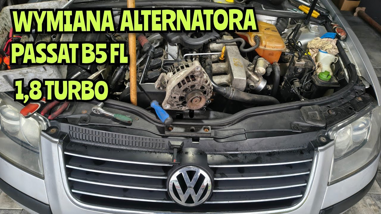 Jak wymienić alternator VW Passat B5 FL 1,8 T AWT wymiana alternatora turbo volkswagen