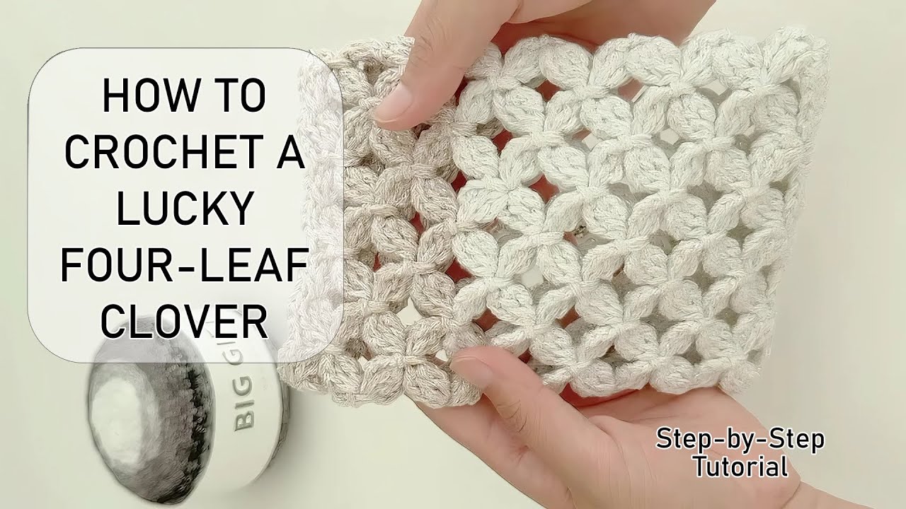 How to Crochet a Lucky Four Leaf Clover | Step by Step Tutorial #crochet #knitting #tutorial