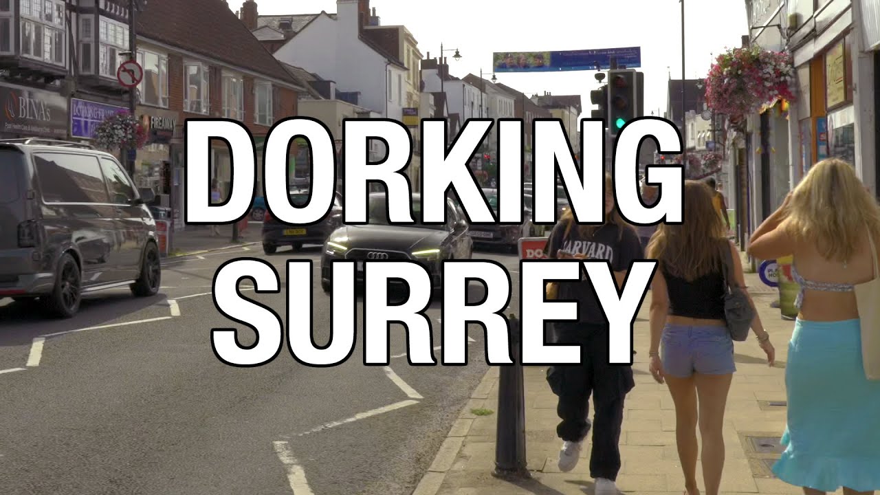 Dorking Town Centre, Surrey, UK, England 🇬🇧 4K HDR