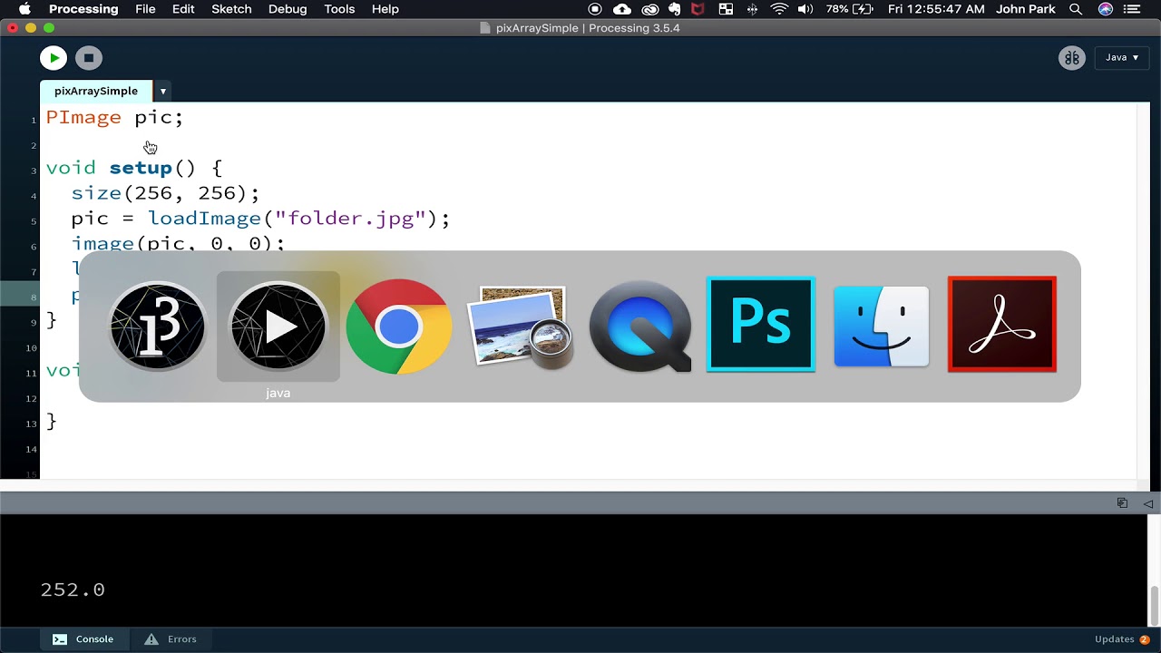 Pixels[] Array in Processing (1 of 2)
