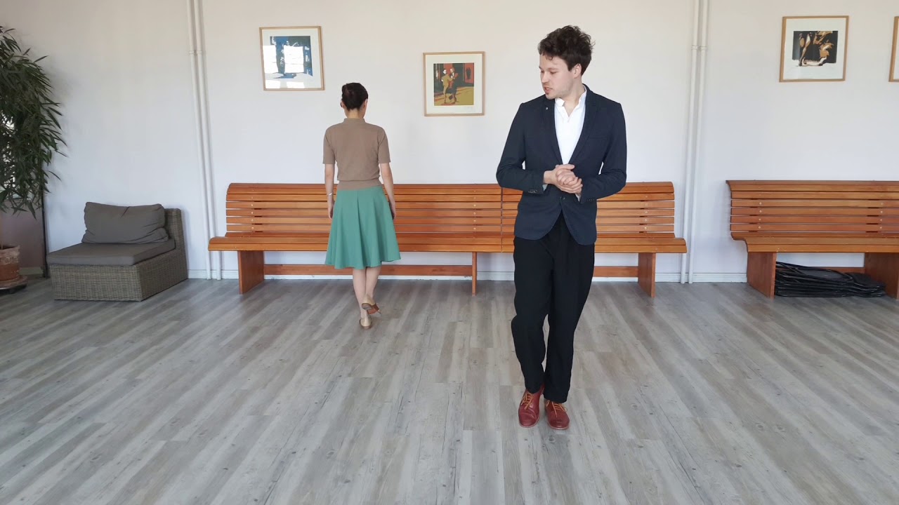 LindyHop 8 count - Grundschritt Herr