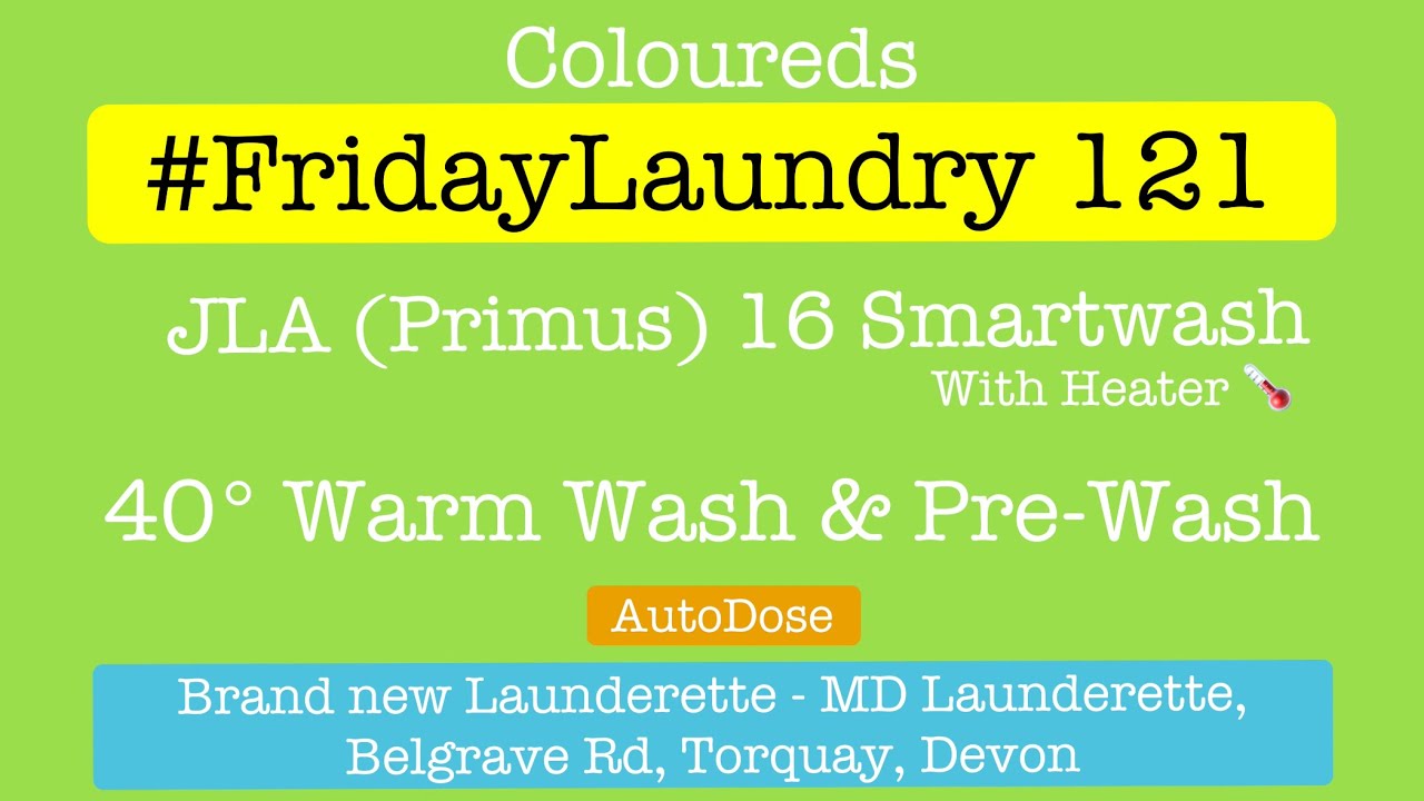 JLA16 Smartwash - Warm Wash with Pre-Wash 40° #FridayLaundry 121