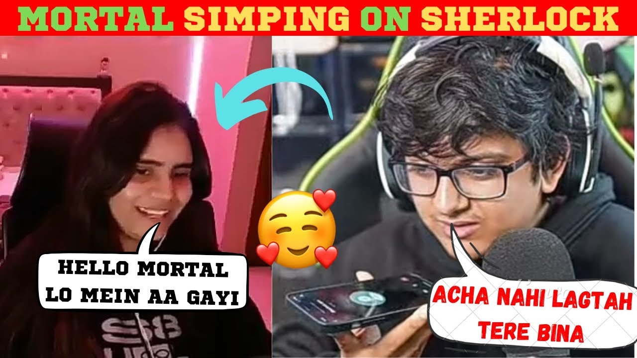 Mortal Call Sherlock On Stream | Mortal Flirting With Sherlock #mortal #sherlockgaming