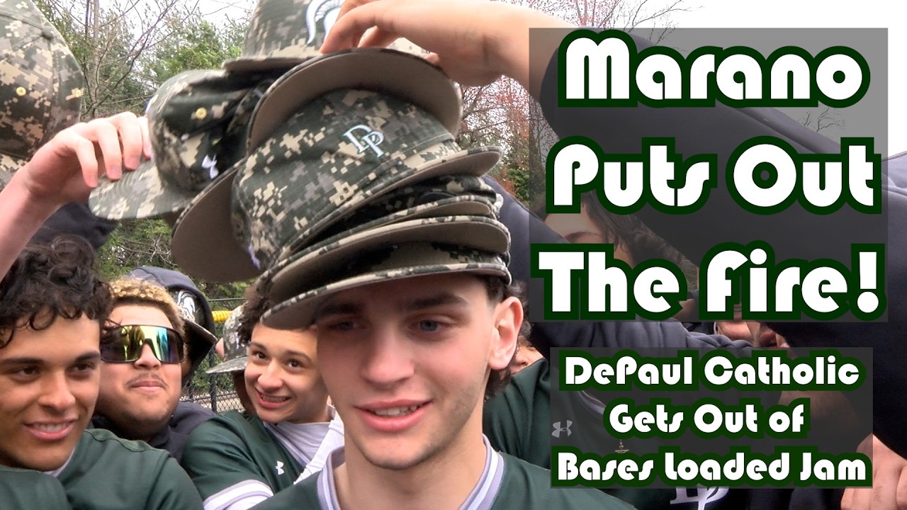 DePaul Catholic 3 Union Catholic 0 | Бейсбол среди старших школ | Крис Марано выходит из сложной ...