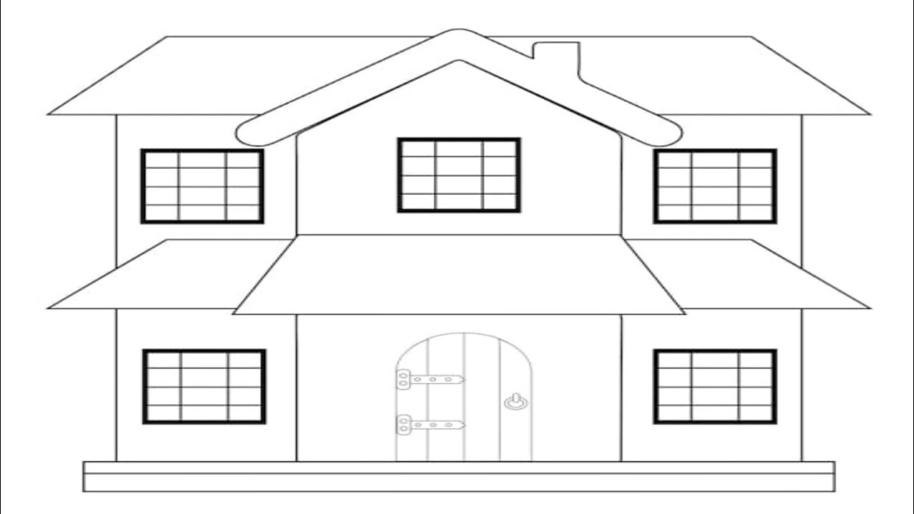How to Draw a House Step by Step | Easy House Drawing for Beginners | Pencil Drawing Tutorial
