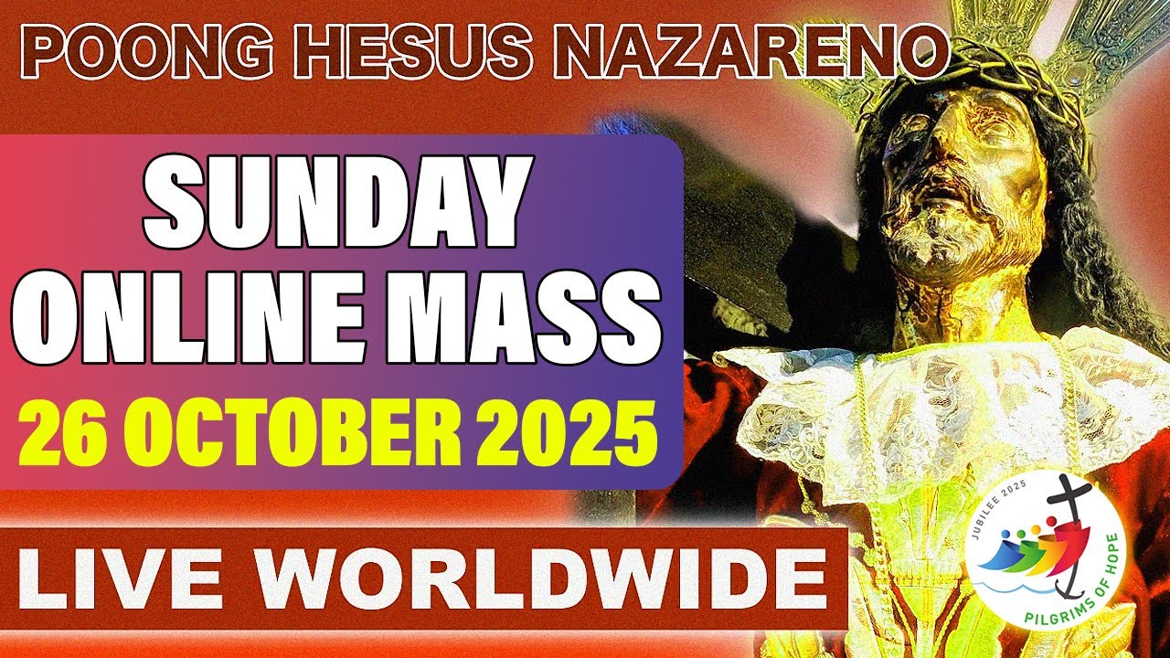 LIVE: Quiapo Church Live Mass Today - 26 October 2025 (Sunday) - HEALING MASS FILIPINO ONLINE