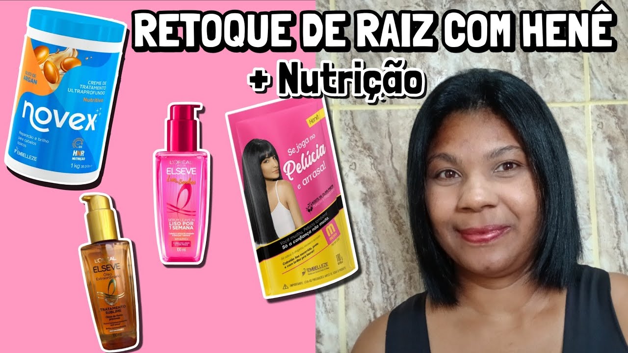 RETOQUE DE HENÊ EM RAIZ CRESPA + NUTRIÇÃO 