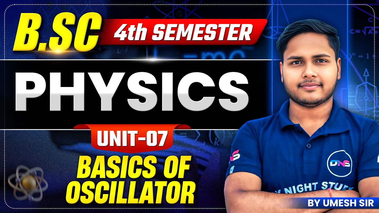Basics of oscillator BSc 4th Semester Physics Unit-7 | Oscillator And Feedback Circuit