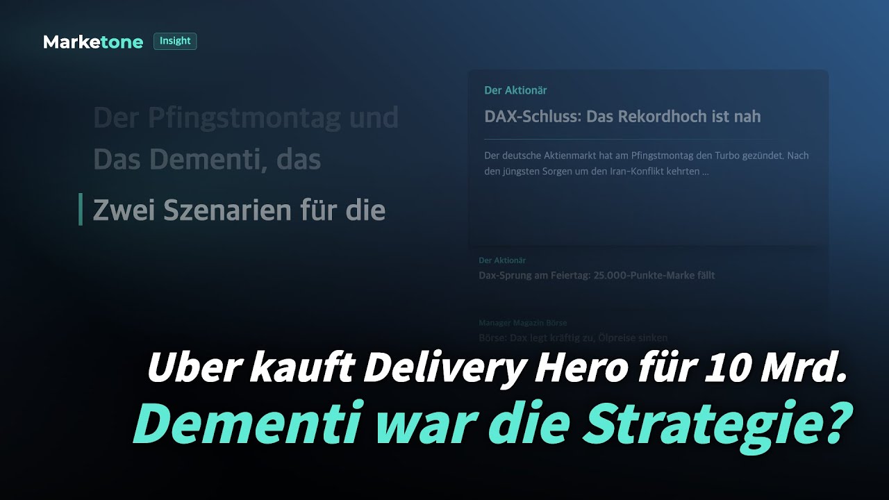 Uber kauft Delivery Hero f&uuml;r 10 Mrd.  | Dementi war die Strategie?