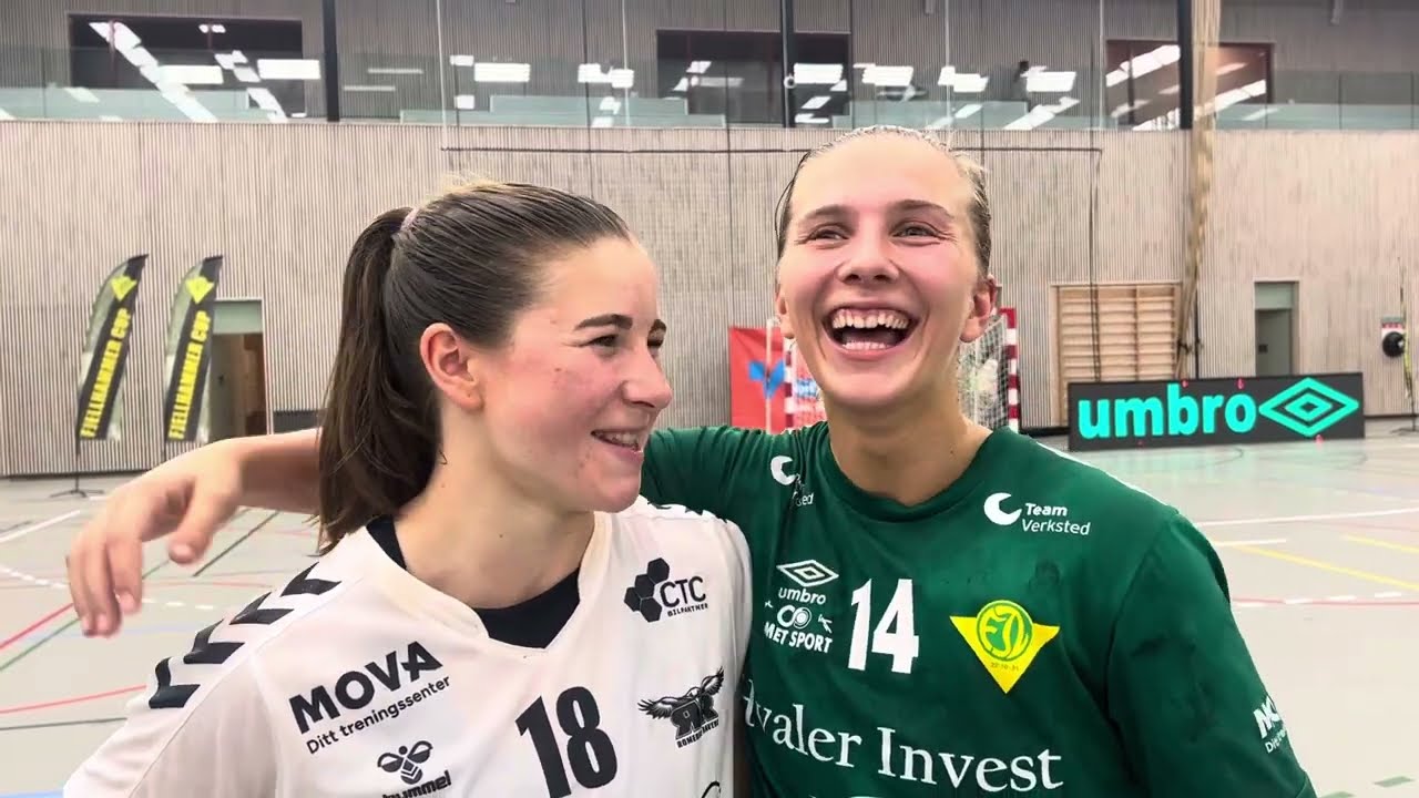 Marte Juuhl Svensson og Sarah Deari Solheim etter uavgjort resulatat i serieåpningen