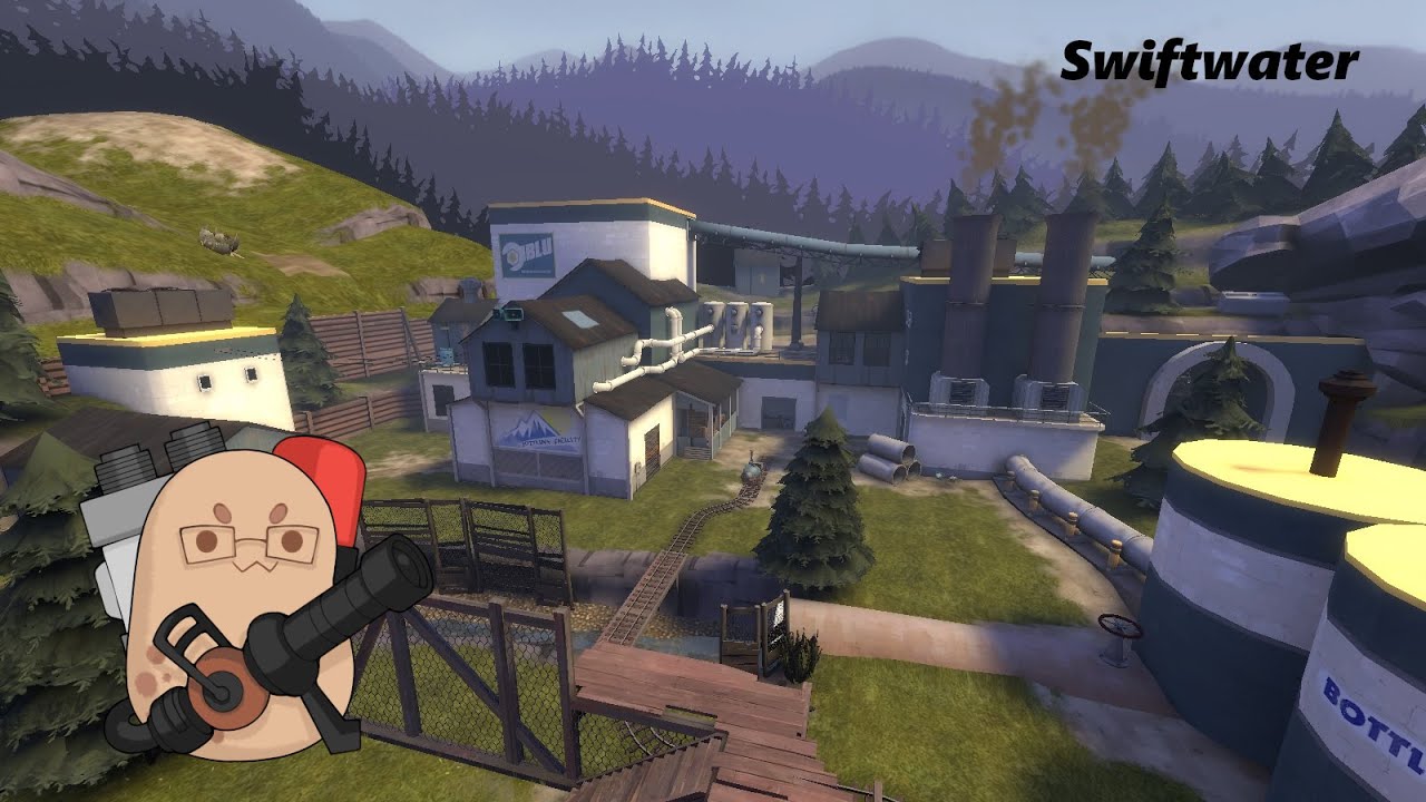 WildPotato playing team fortress 2 as medic in Swiftwater gameplay