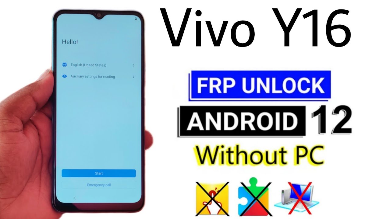 Vivo Y16 Frp Bypass Android 12 | Vivo Y16 Gmail Account Lock Remove Without Pc | 100% Ok 2022