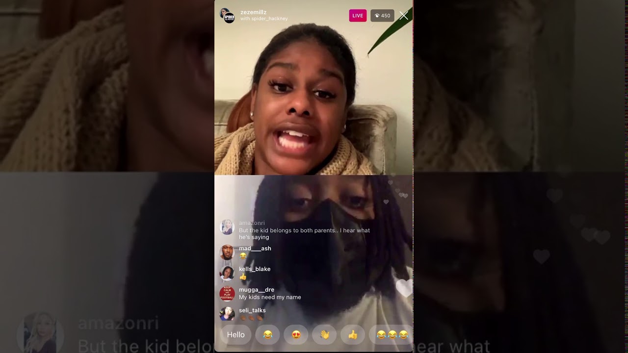 SPIDER HACKNEY vs ZEE ZEE MILLZ INSTAGRAM LIVE
