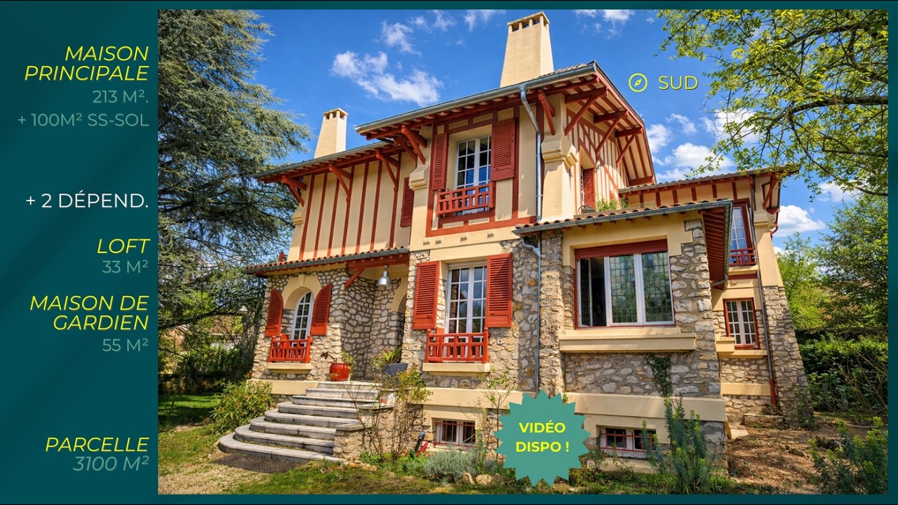 A vendre - Propriété Montmorency (1 Maison, 2 dépendances)  317 m² hab.