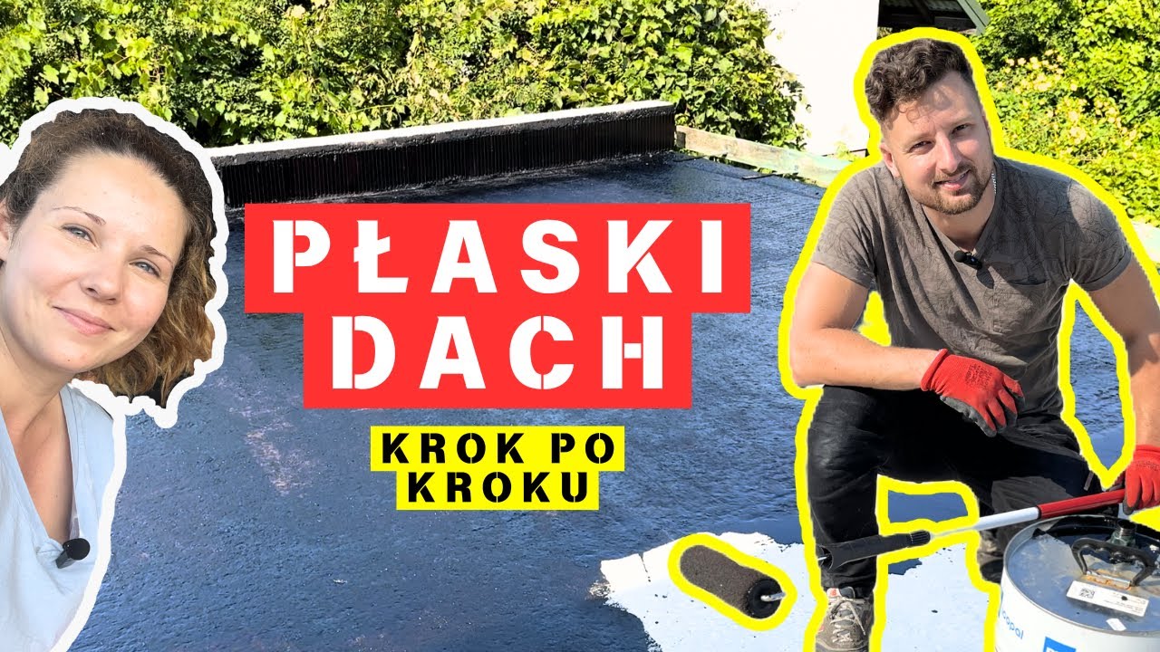 [1/3] Jak zrobić płaski dach? STROPODACH | grunt  papa rynna | Budowa domu samemu