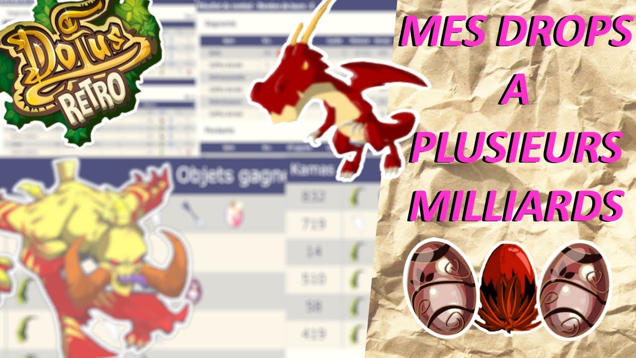 PLUSIEURS MILLIARDS DE KAMAS EN 6 MOIS SUR DOFUS RETRO : TOUS MES DROPS RARES