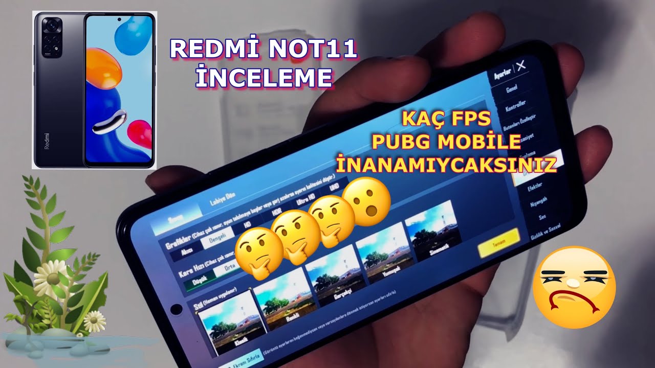 REDMİ NOT11 KAÇ FPS PUBG MOBİLE TEST -  REDMİ NOT11 İNCELEME