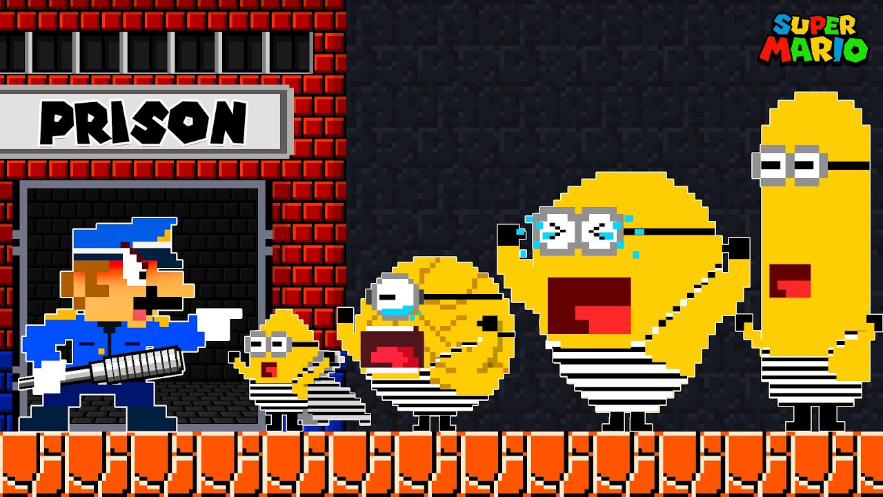 Mario Opens the Prison Holding All Team Mega Minions | Game Animation