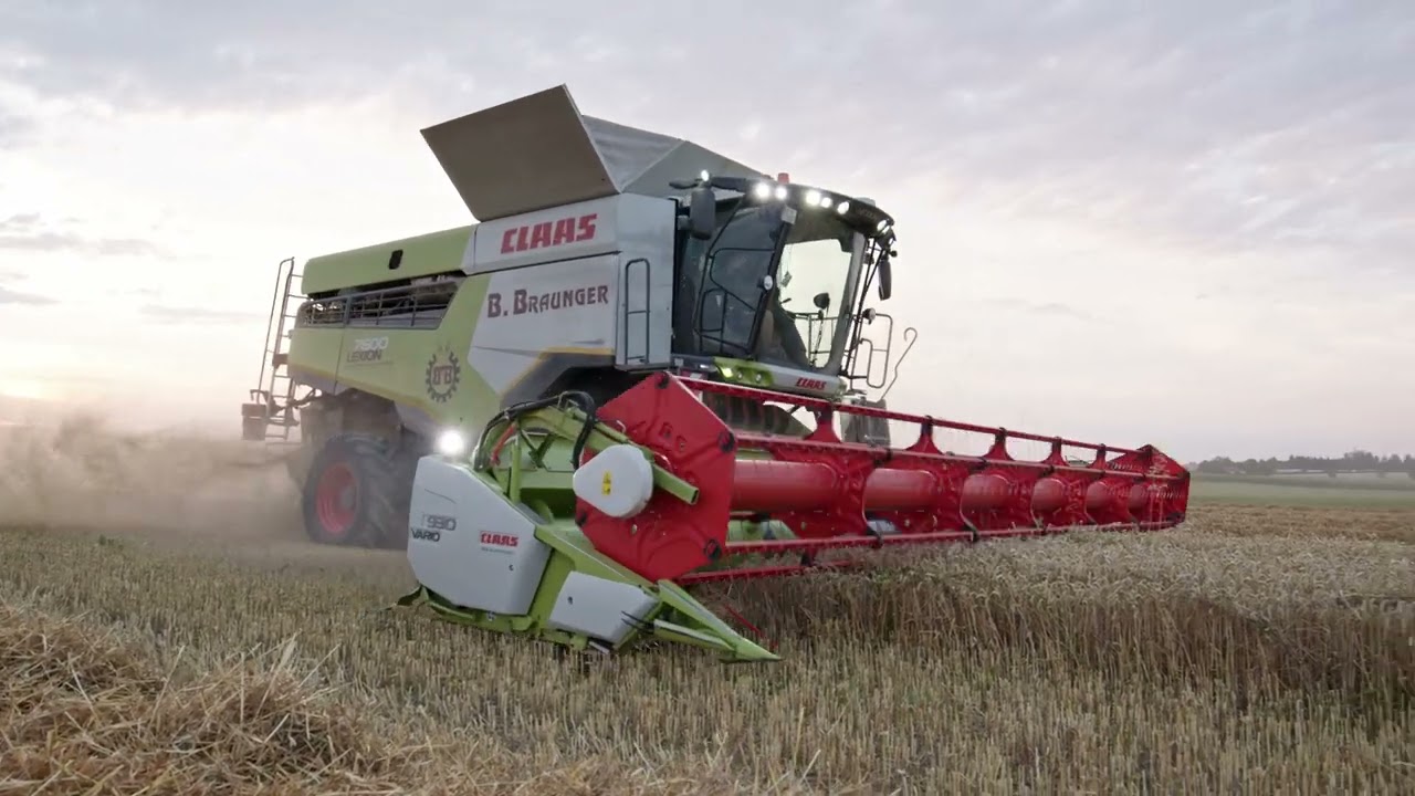 Neuer Claas Lexion 7600 und Lexion 660 im Einsatz in der Getreideernte