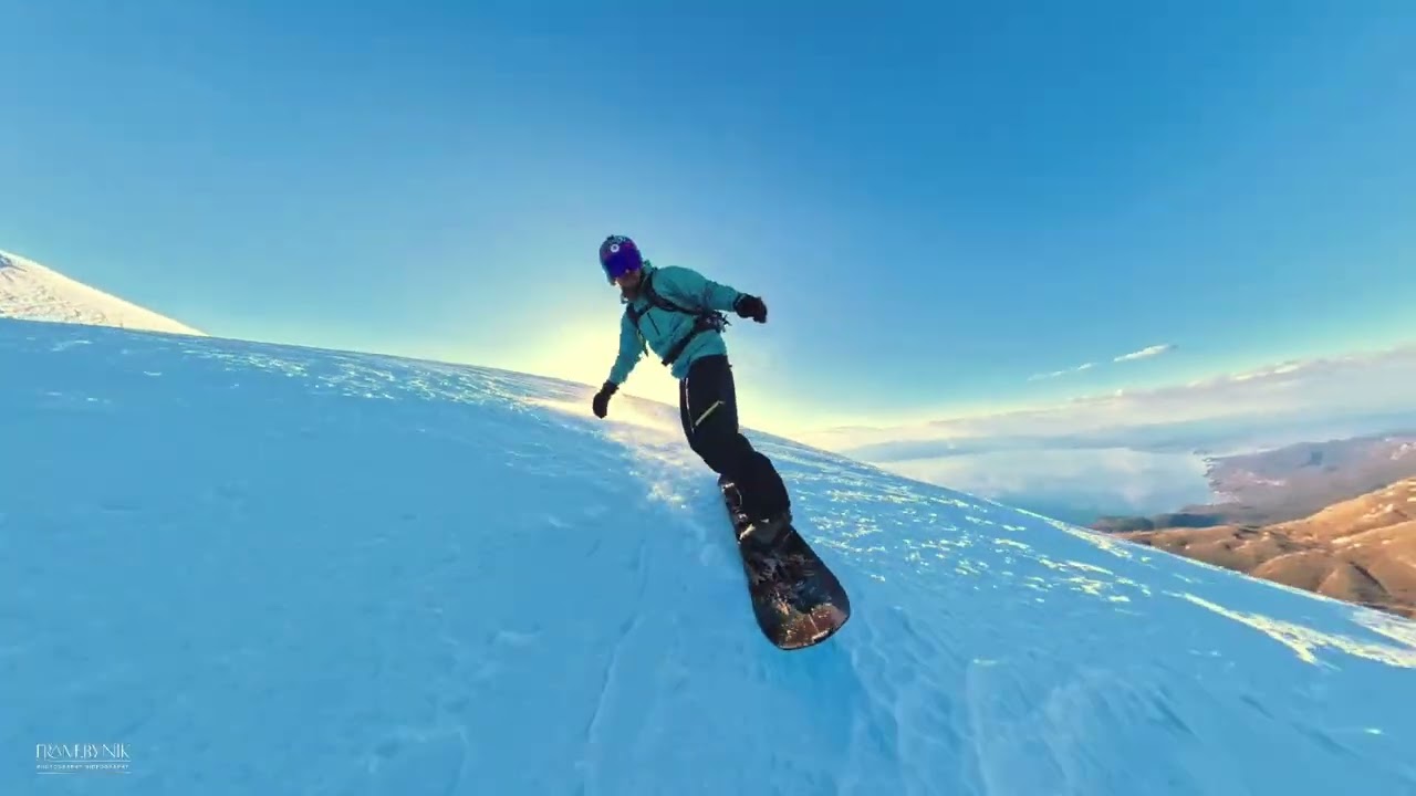 National Park Galicica Northface splitboarding 🏂 Ohrid Macedonia 